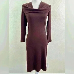 Salvatore Ferragamo Wool Plum Pencil Dress Size 38